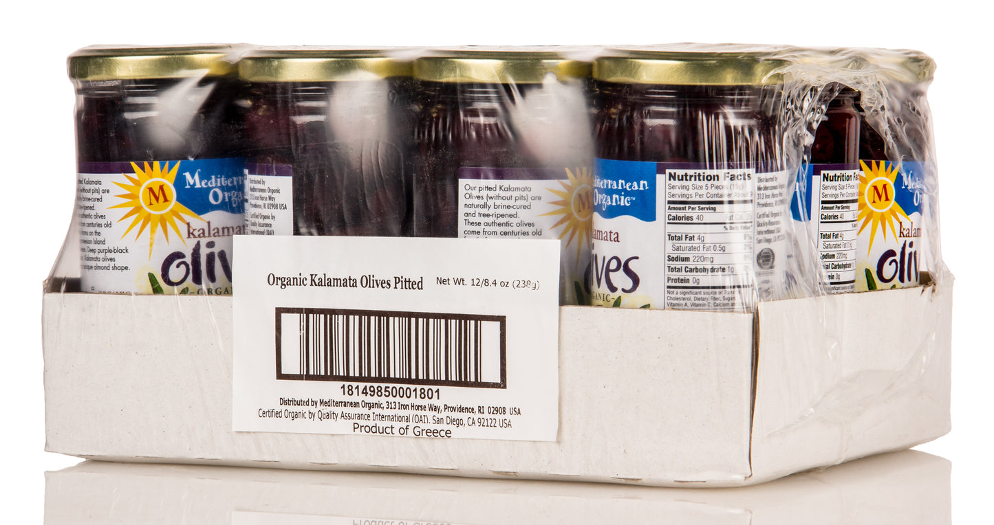Kalamata Pitted Olives, Organic