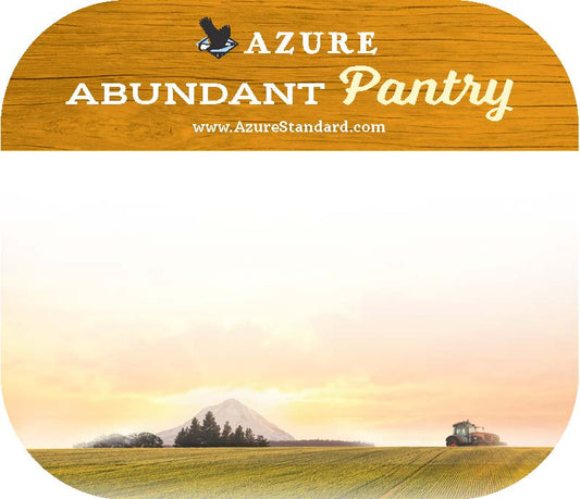 Azure Abundant Pantry Label, Small - Orange (2.25x2.65)