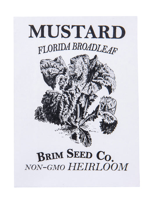 Greens, Mustard, Florida Broadleaf Heirloom Seed