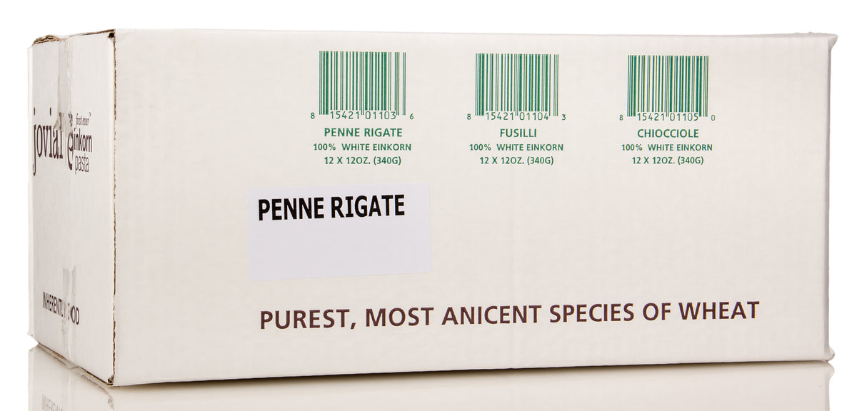 Pasta, Einkorn, Penne Rigate, White, Organic