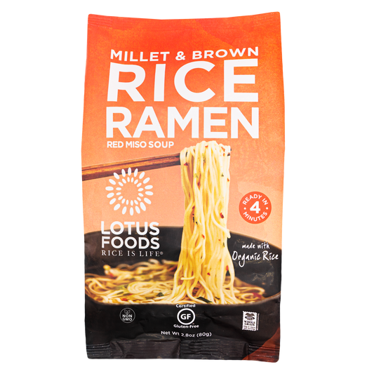 Millet & Brown Rice Ramen with Red Miso Soup