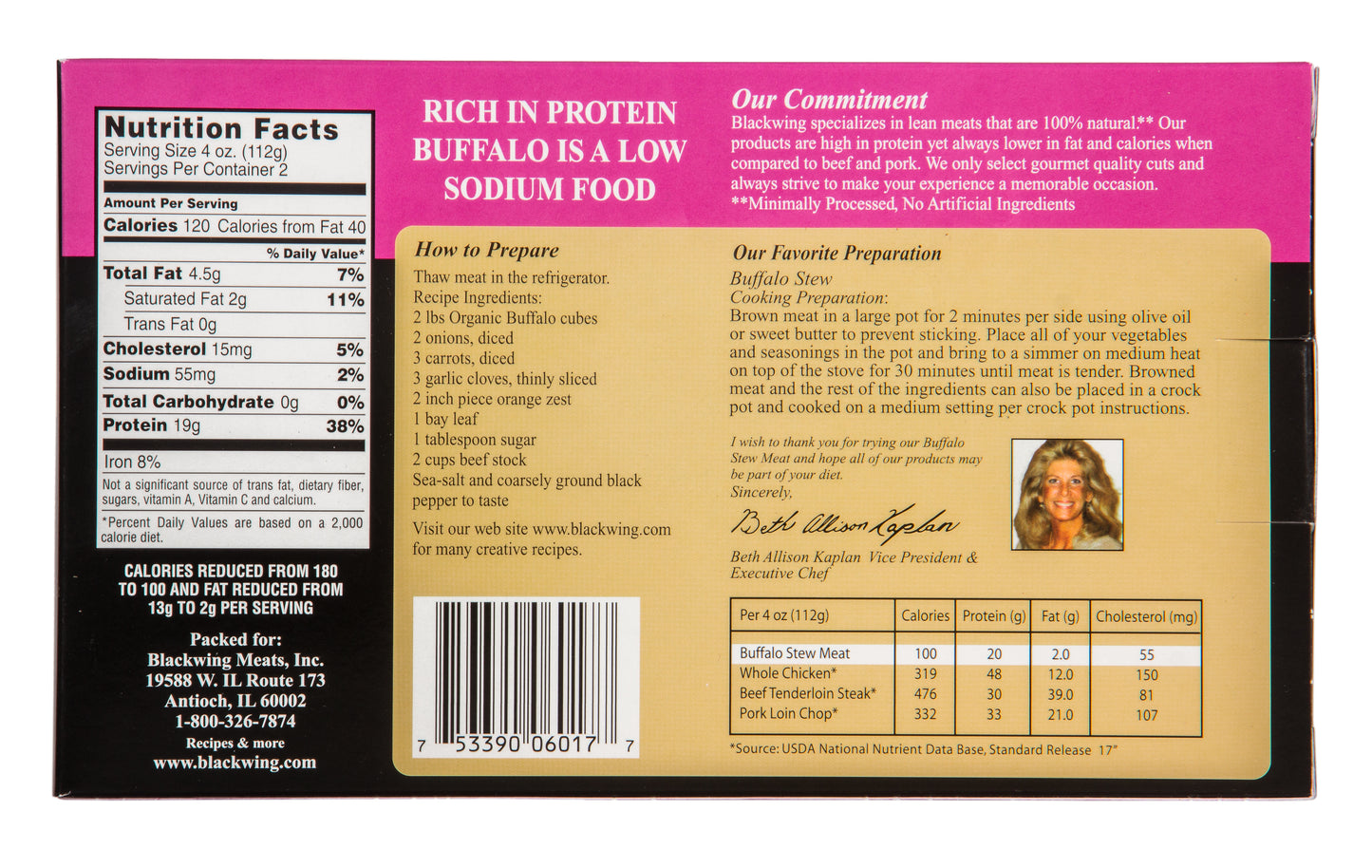 Buffalo Stew Meat, Frozen