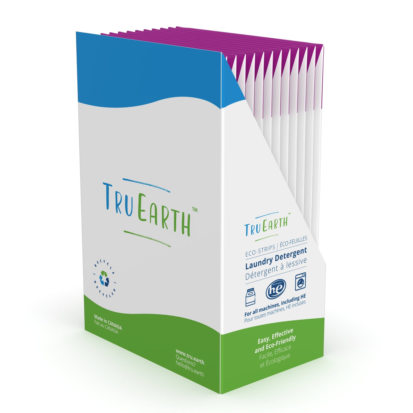 Laundry Detergent Eco-Strips, Lilac Breeze
