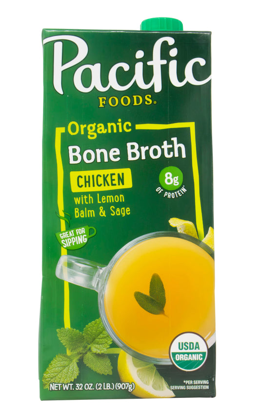 Chicken Bone Broth with Lemon Balm & Sage, Organic