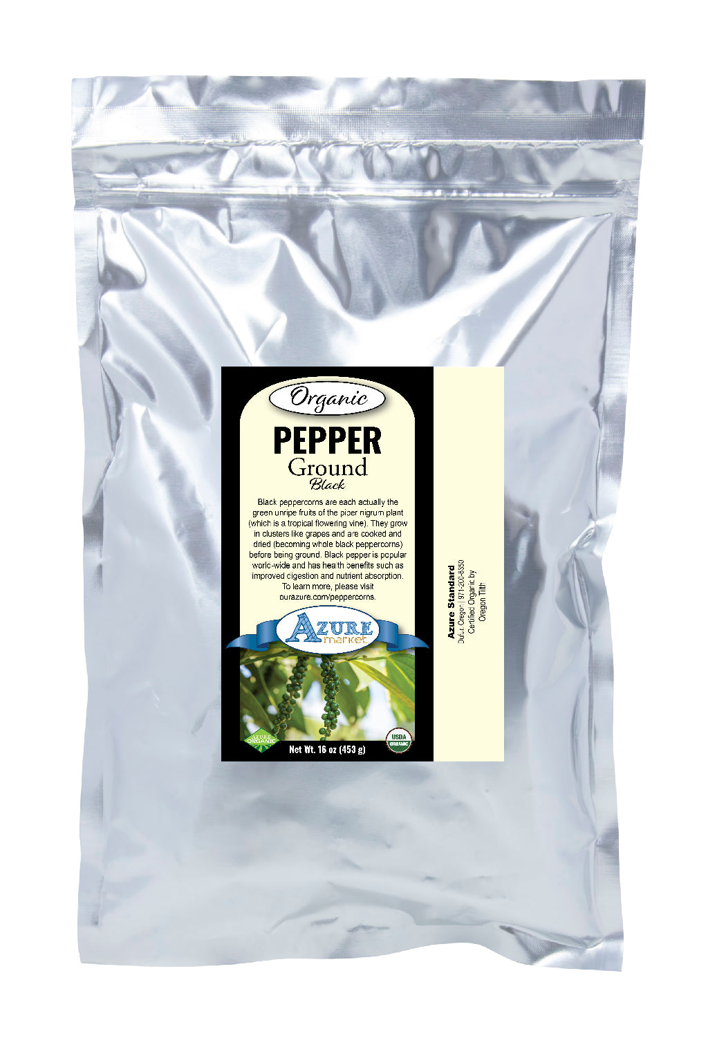 Pepper, Ground Black, Organic