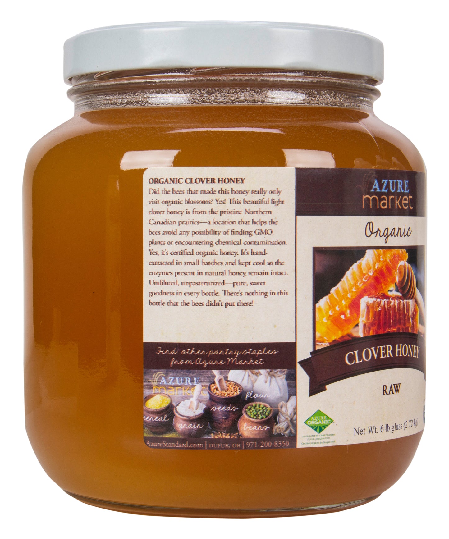 Clover Honey, Raw, Organic