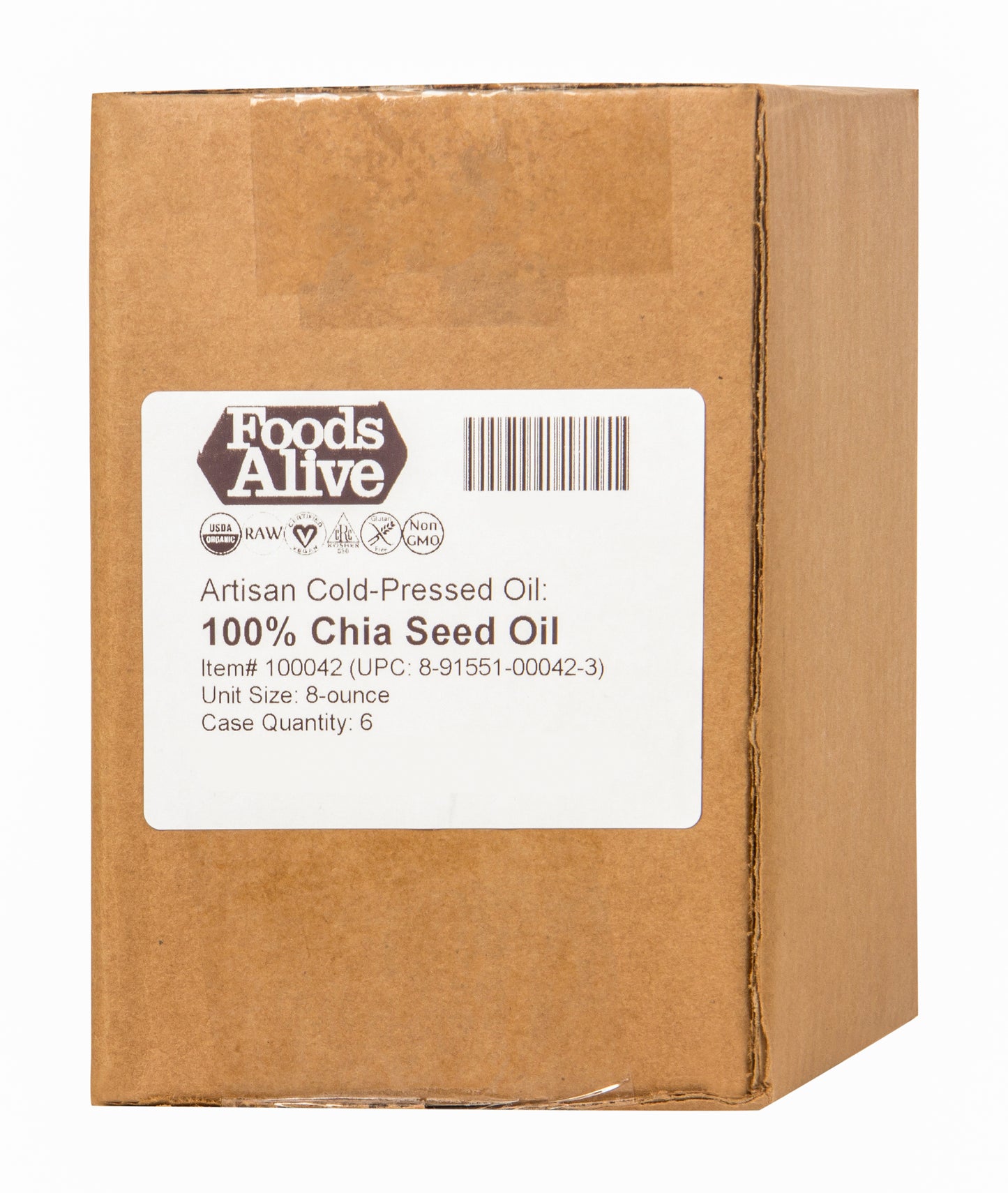 Chia Oil, Artisan Cold Pressed, Organic