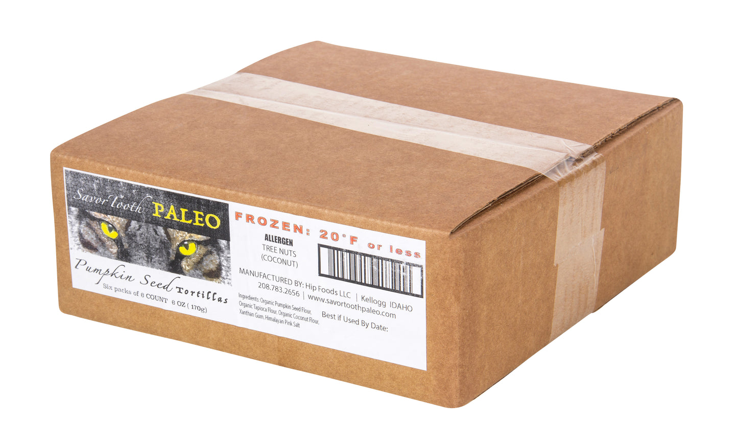 Tortillas, 7 inch Pumpkin Seed, Organic, Frozen