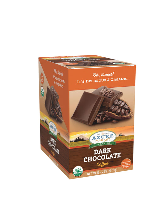 Dark Chocolate Bar Coffee 55%, Sweetened With Coconut Sugar, Organic