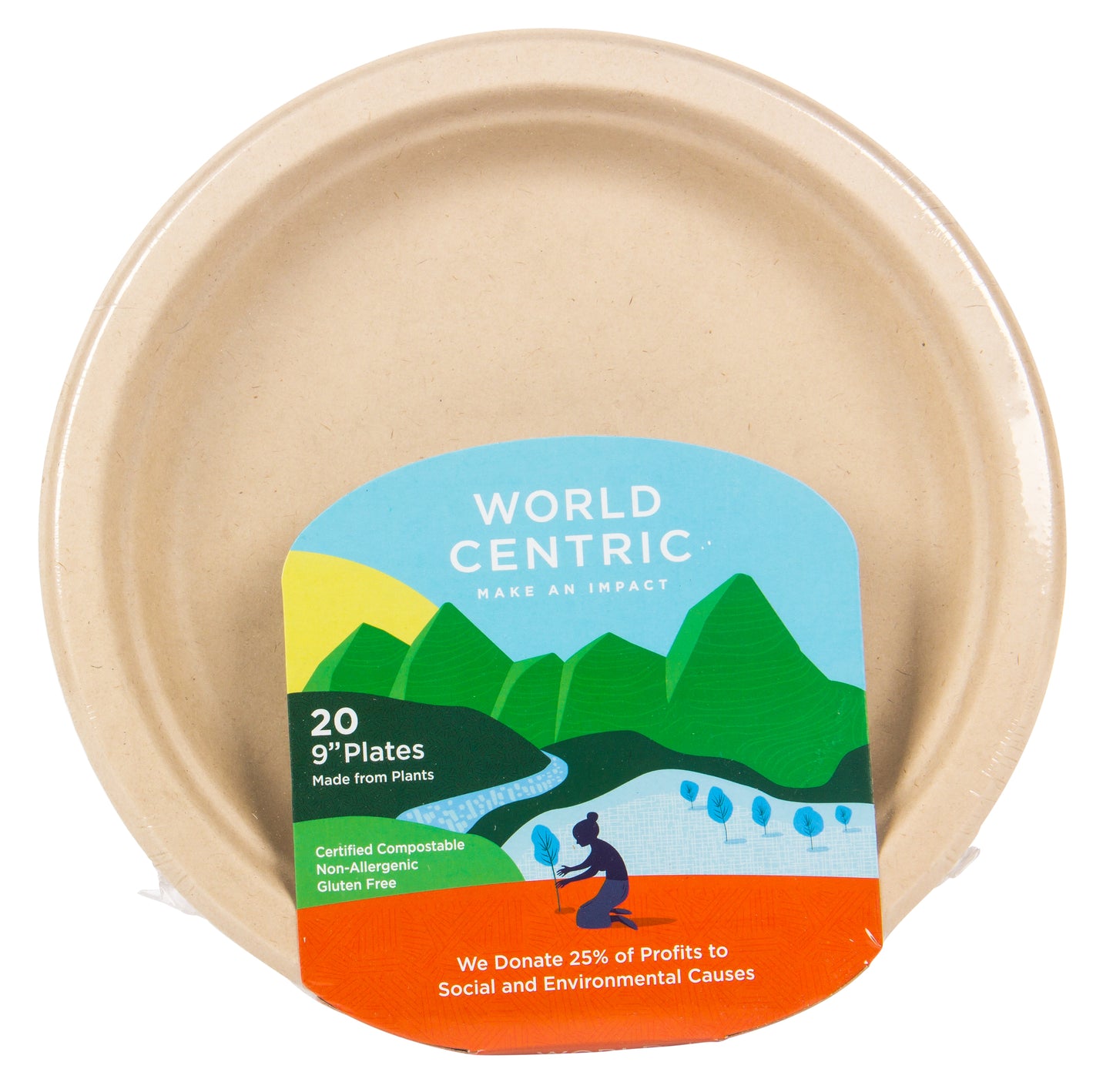 Plates, Compostable, 9 in
