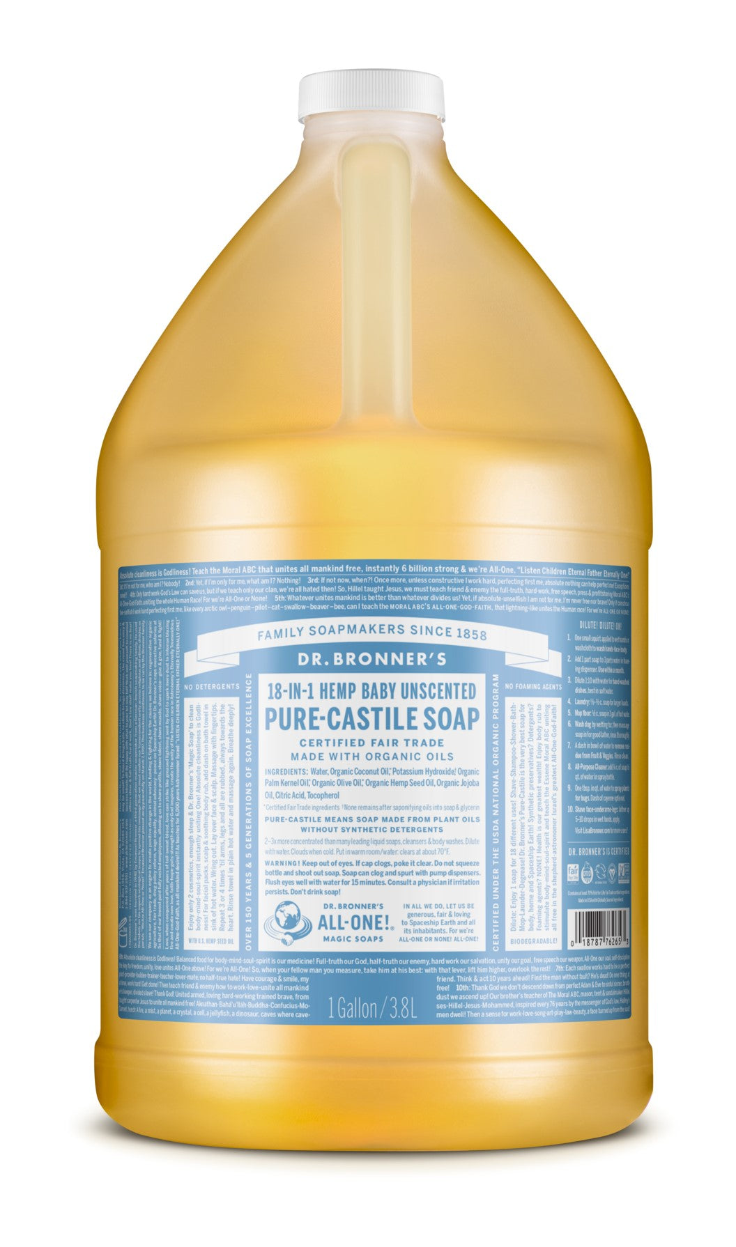 Hemp Baby Mild Pure Castile Soap, Organic