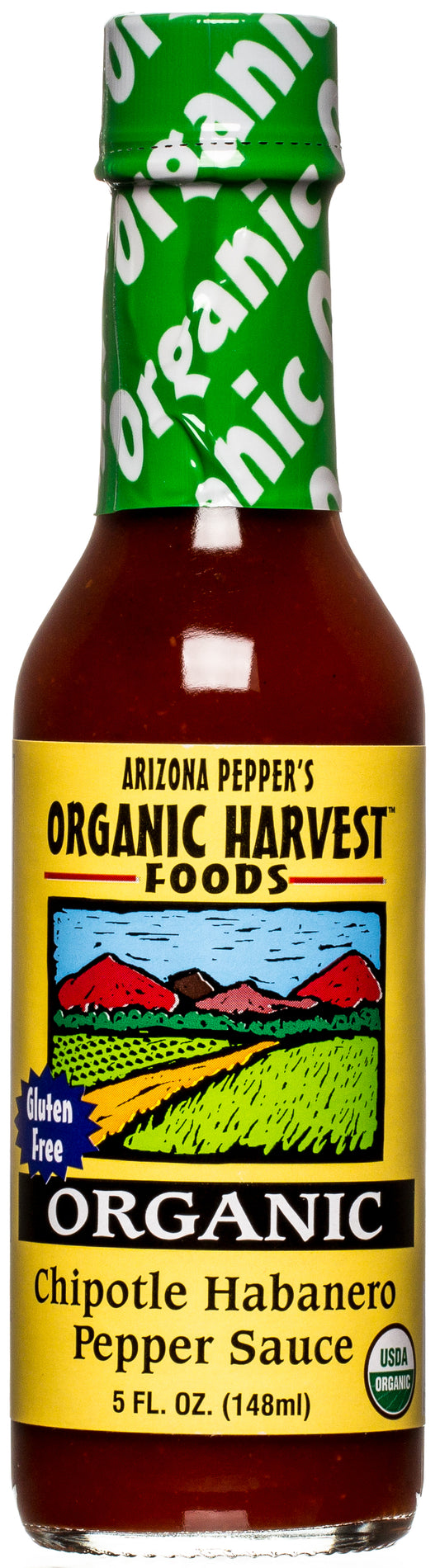 Chipotle Habanero Pepper Sauce, Organic, Gluten Free