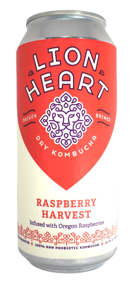 Kombucha, Raspberry Harvest, Raw