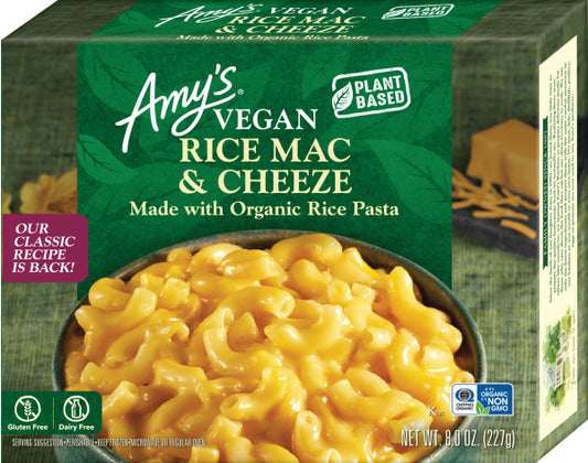 Rice Macaroni & Cheeze, Gluten Free, Non Dairy, Frozen