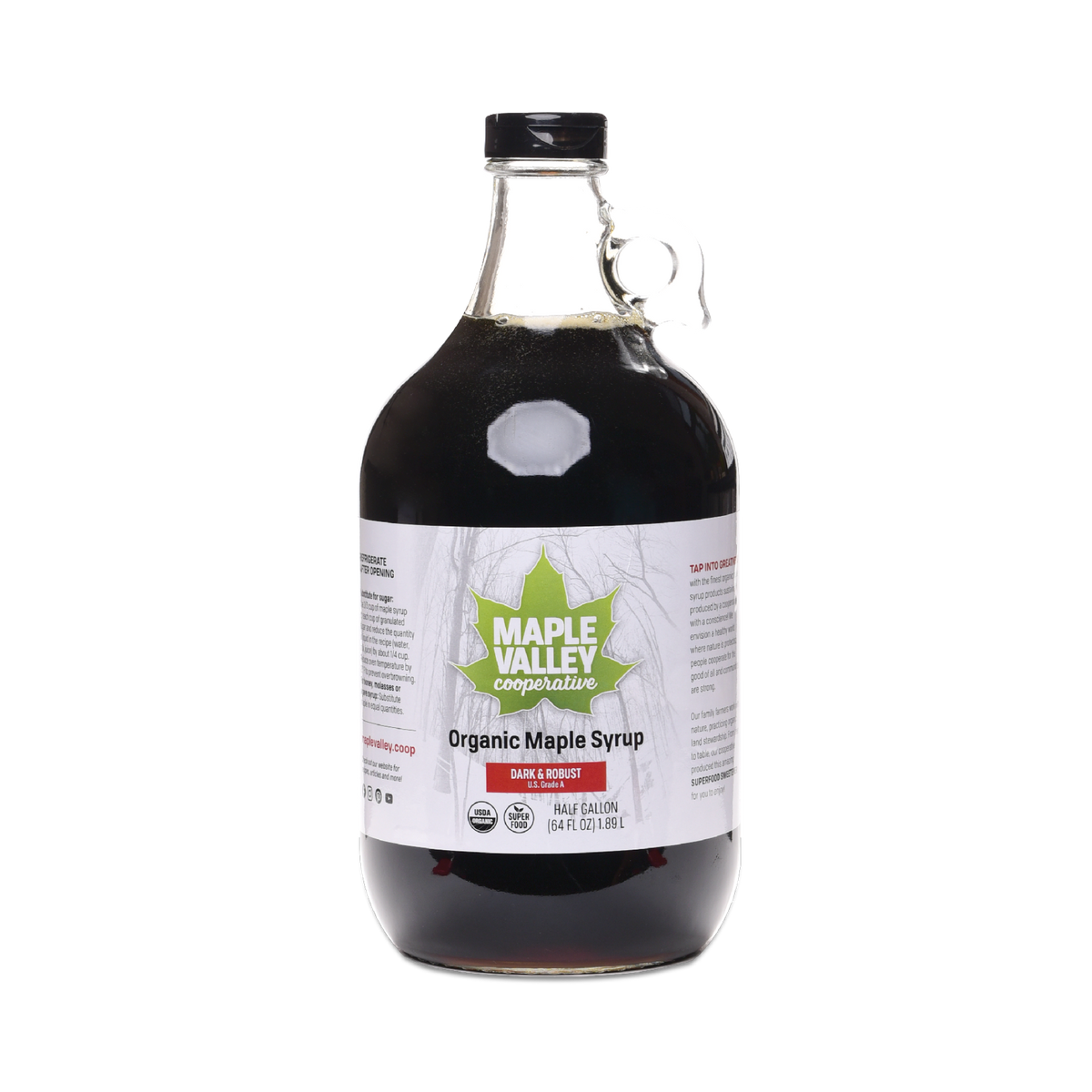 Maple Syrup, Grade A Dark Robust, Organic