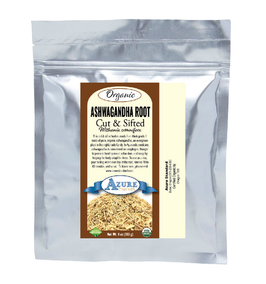 Ashwagandha Root, Cut & Sifted, Organic