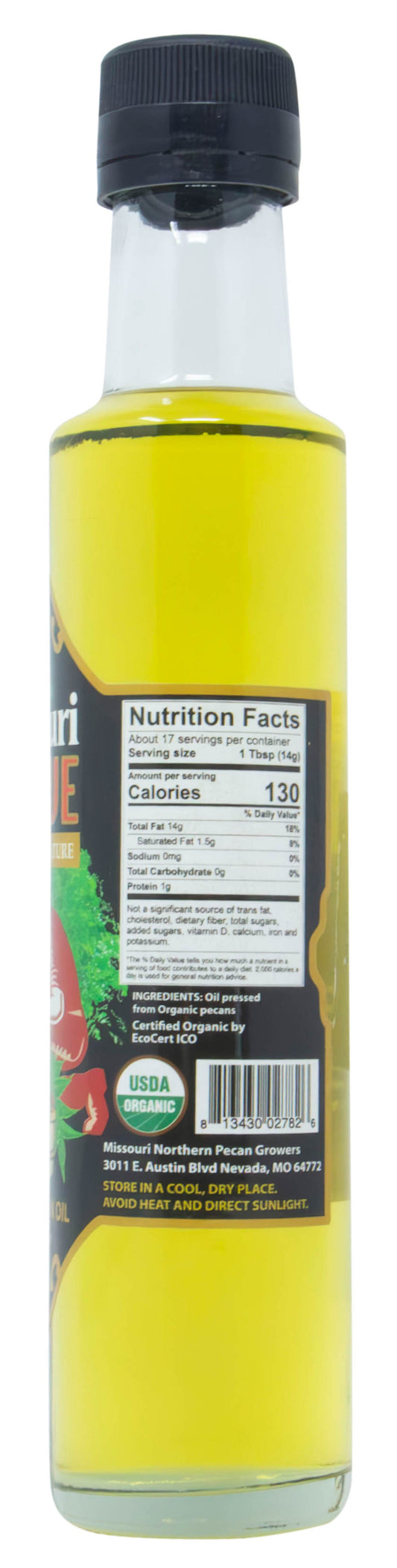 Missouri Native Pecan Oil, Organic