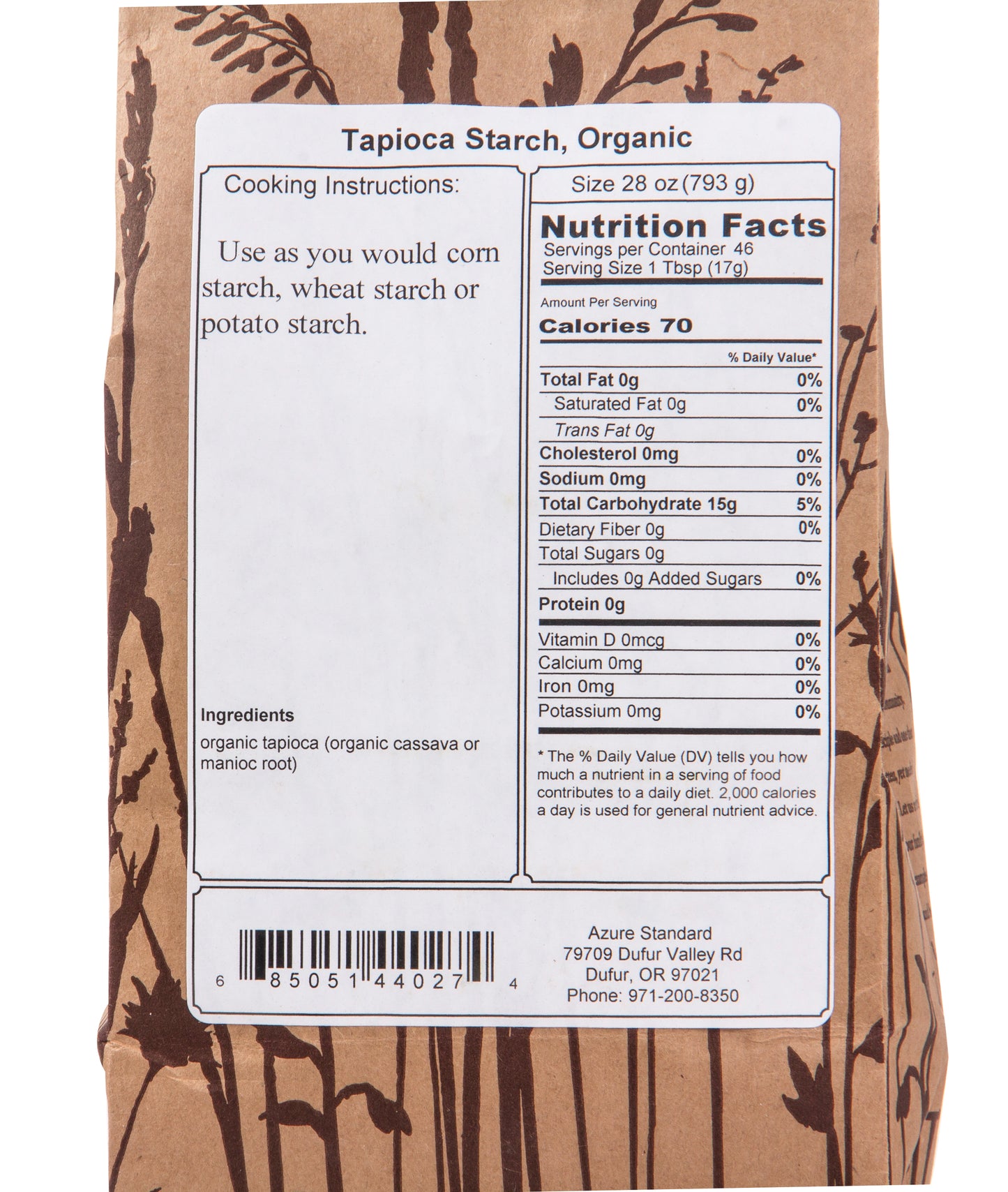 Tapioca Starch, Organic
