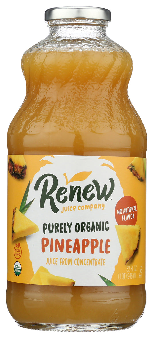 Renew, Pure Pineapple Juice, Organic