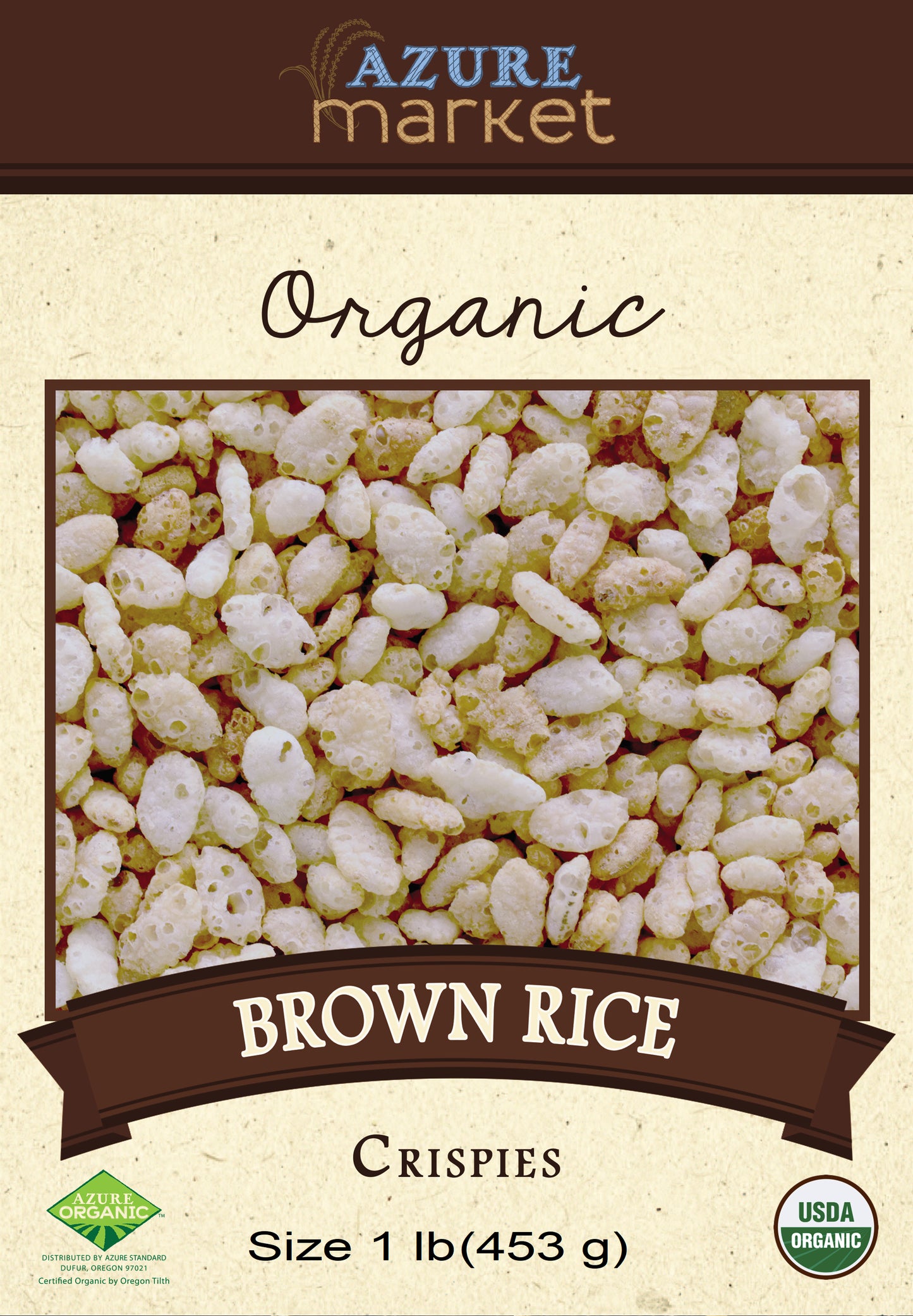 Brown Rice Crispies, GF, Organic