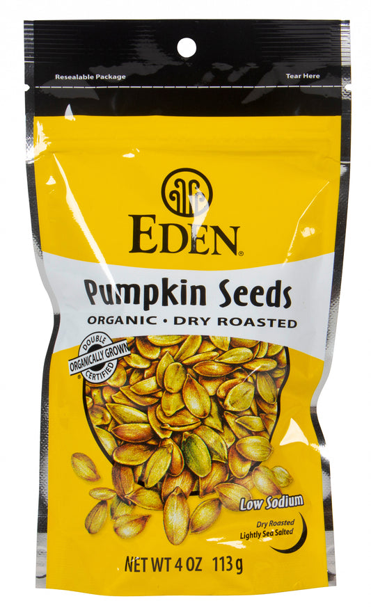 Pumpkin Seeds, Dry Roasted, Organic