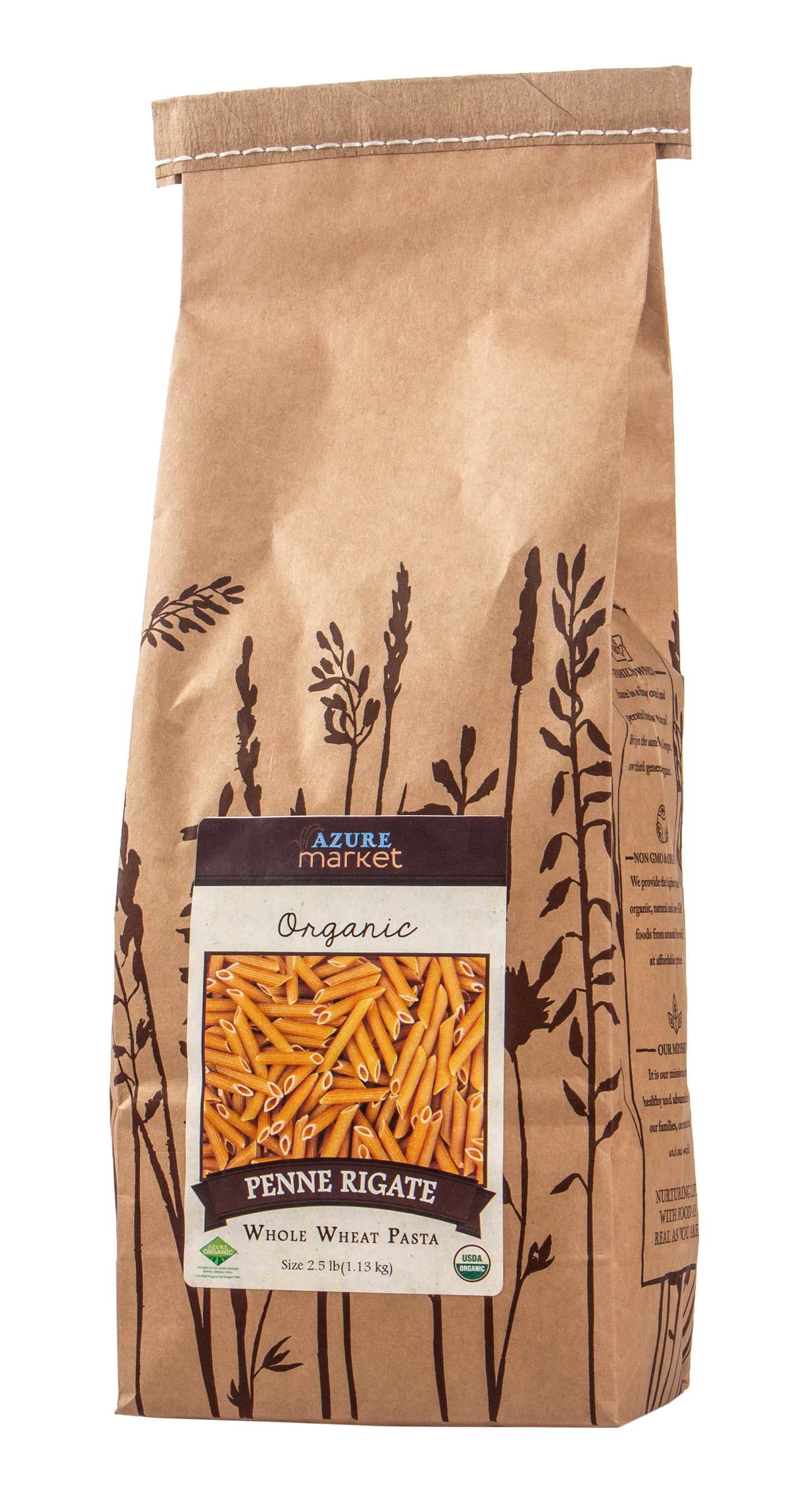 Penne Rigate, Whole Wheat Pasta, Organic