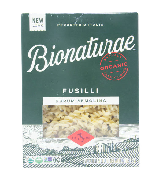Fusilli Durum Semolina Pasta, Organic