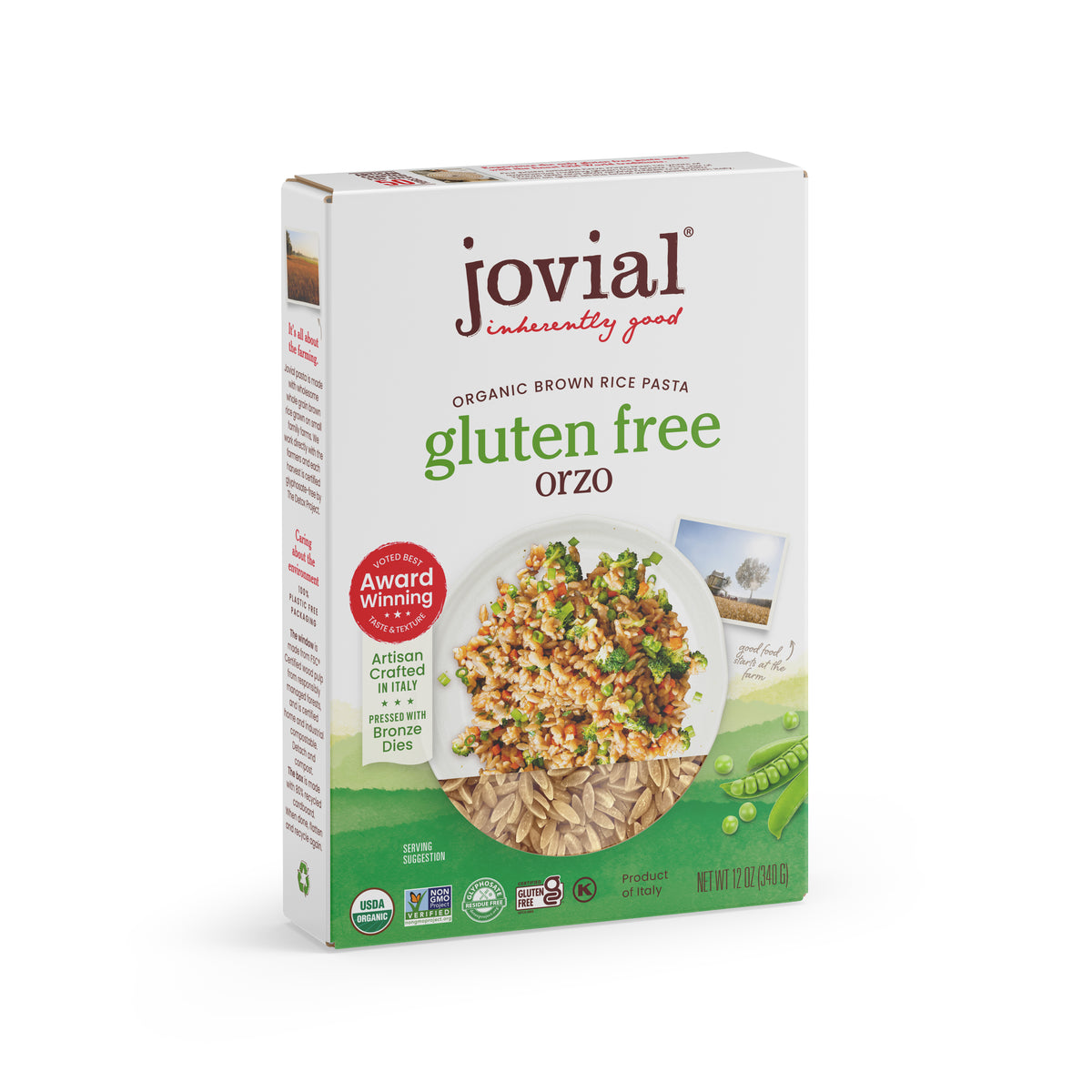 Brown Rice Pasta, Orzo, Organic
