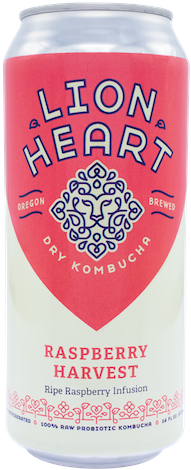 Kombucha, Raspberry Harvest, Raw