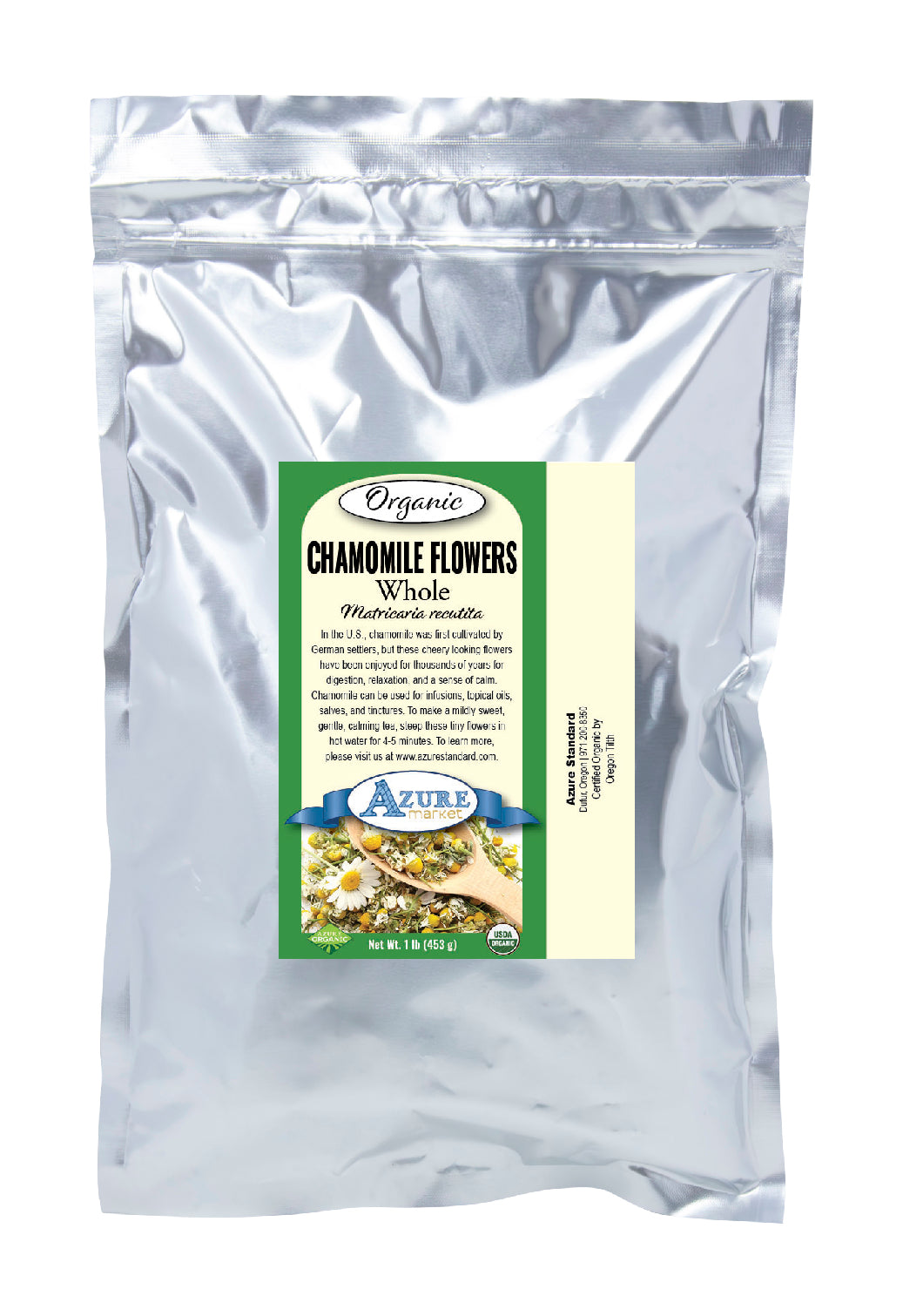 Chamomile Flowers, Whole, Organic