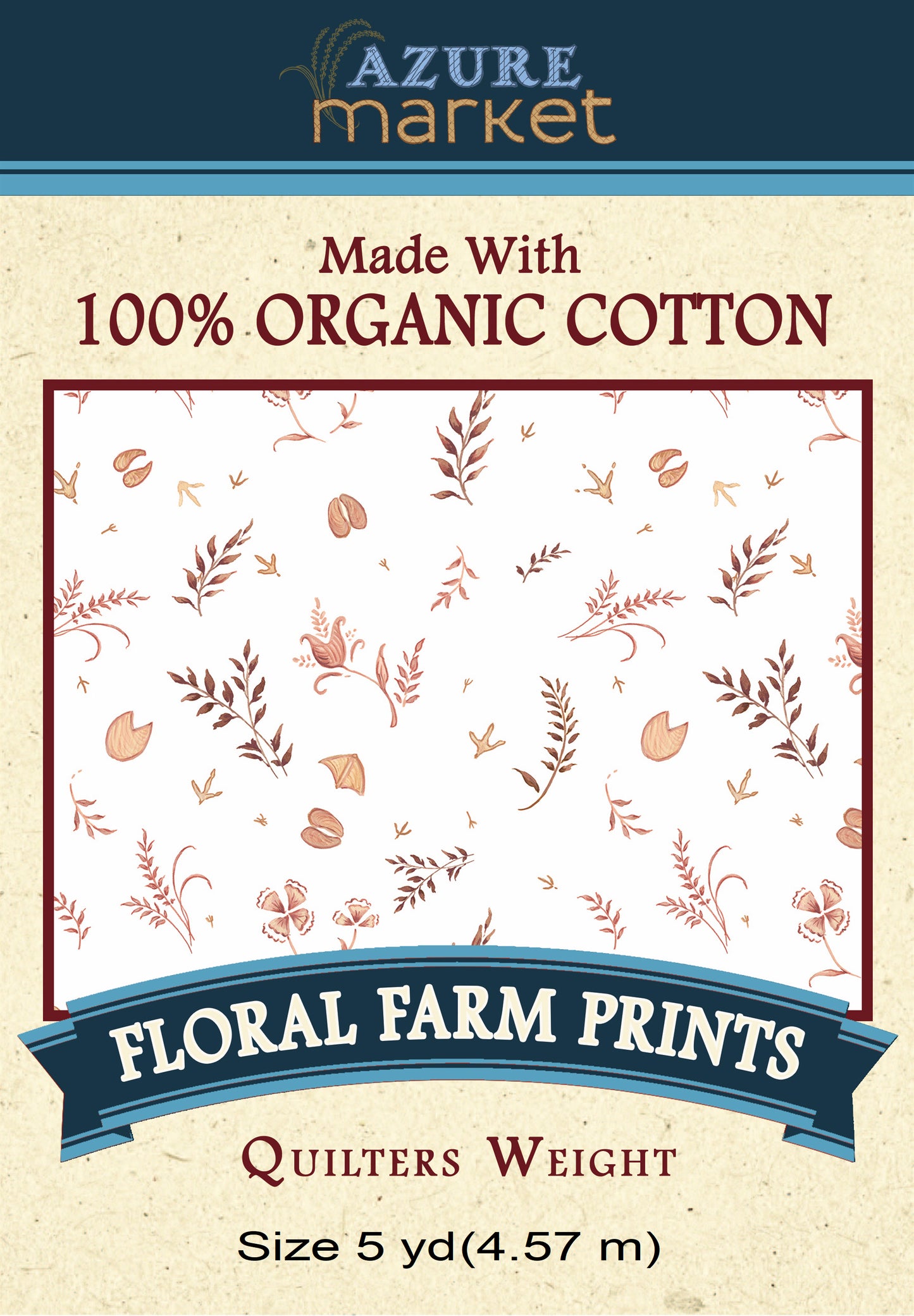 Floral Farm Prints, Quilters Weight