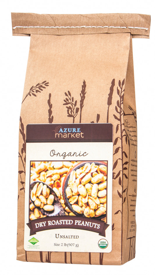 Peanuts, Dry Roasted, No Salt, Organic