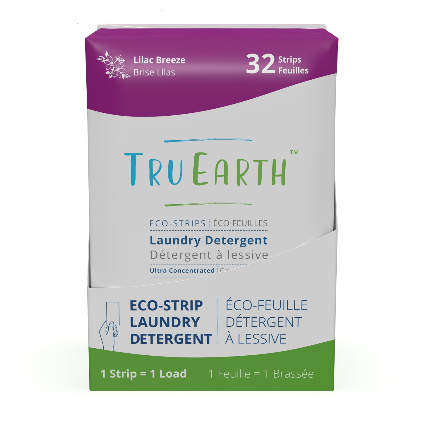 Laundry Detergent Eco-Strips, Lilac Breeze