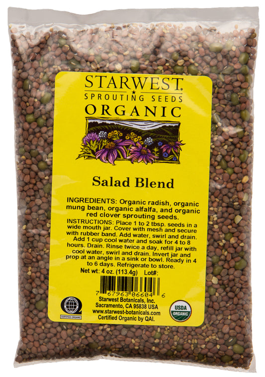 Salad Blend Sprouting Seeds, Organic