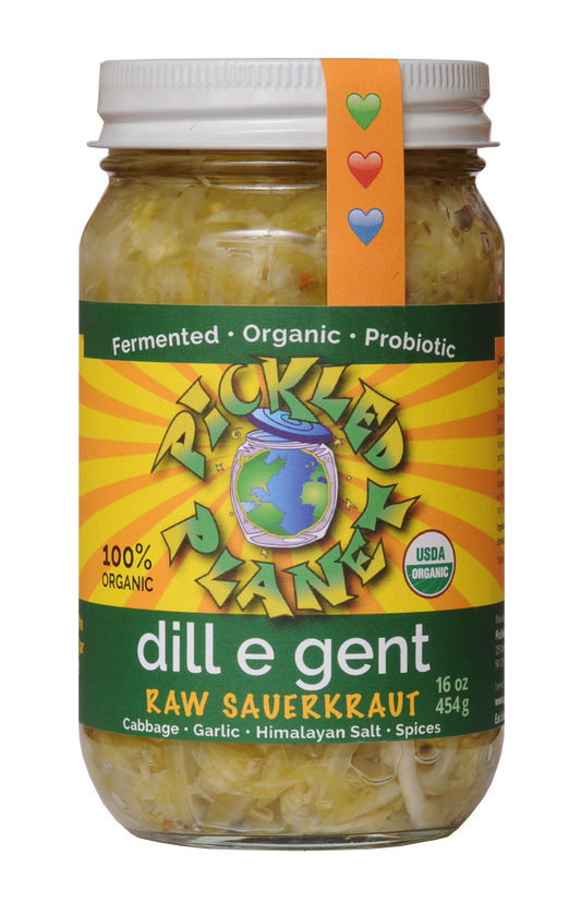 Sauerkraut, Raw, Dill E Gent, Organic