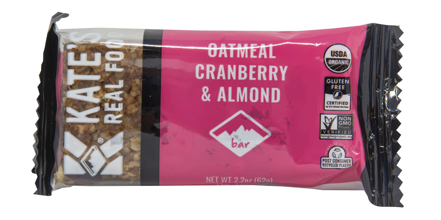Energy Bar, Oatmeal Cranberry Almond, Organic