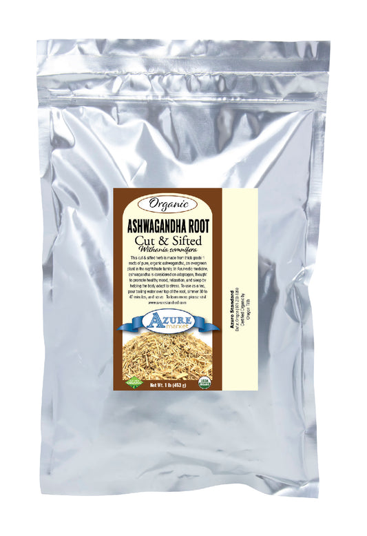 Ashwagandha Root, Cut & Sifted, Organic