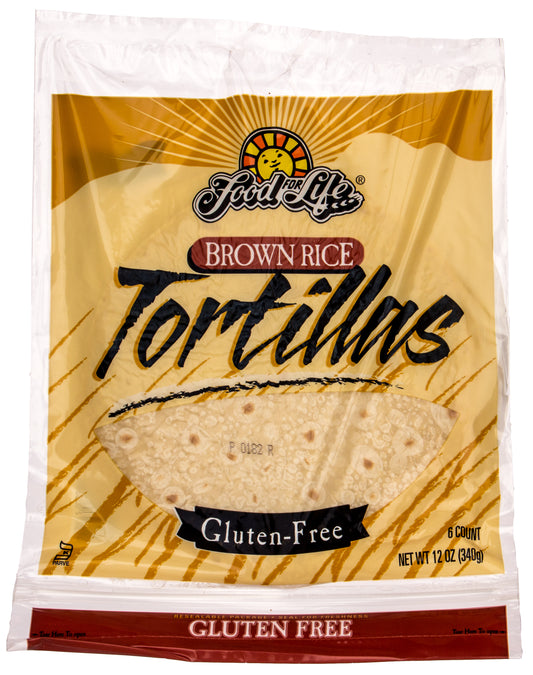 Tortillas, Brown Rice, 9 inch, WF & GF, Frozen