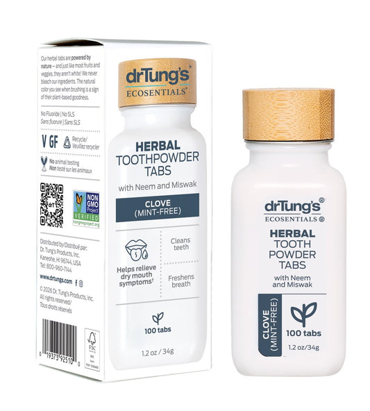 Herbal Toothpowder Tabs, Mint-Free