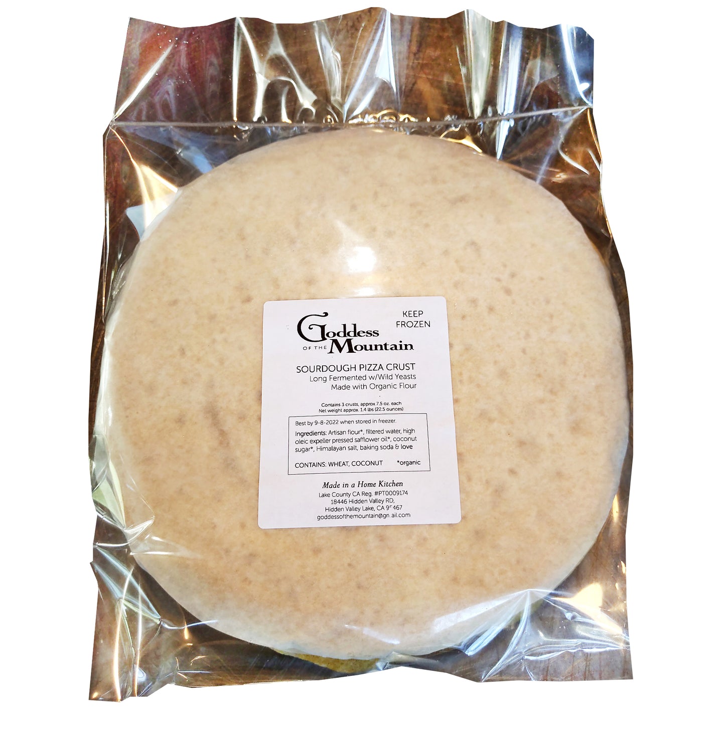 Sourdough Pizza Crust, Original, Frozen