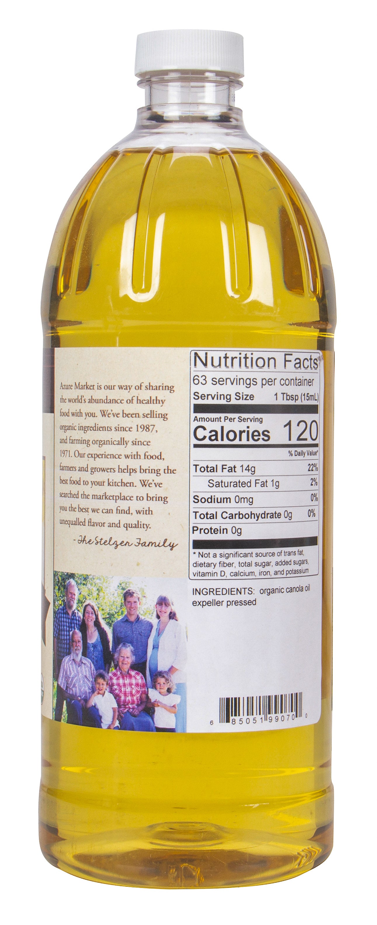 Canola Oil, Expeller Pressed, Organic
