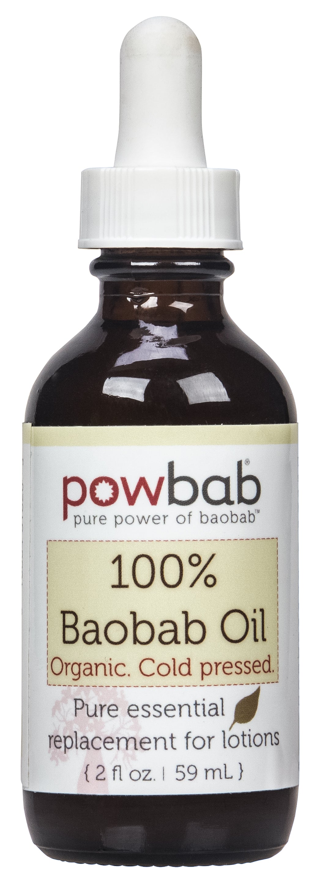 Baobab Oil, 100%, Cold Pressed, Organic