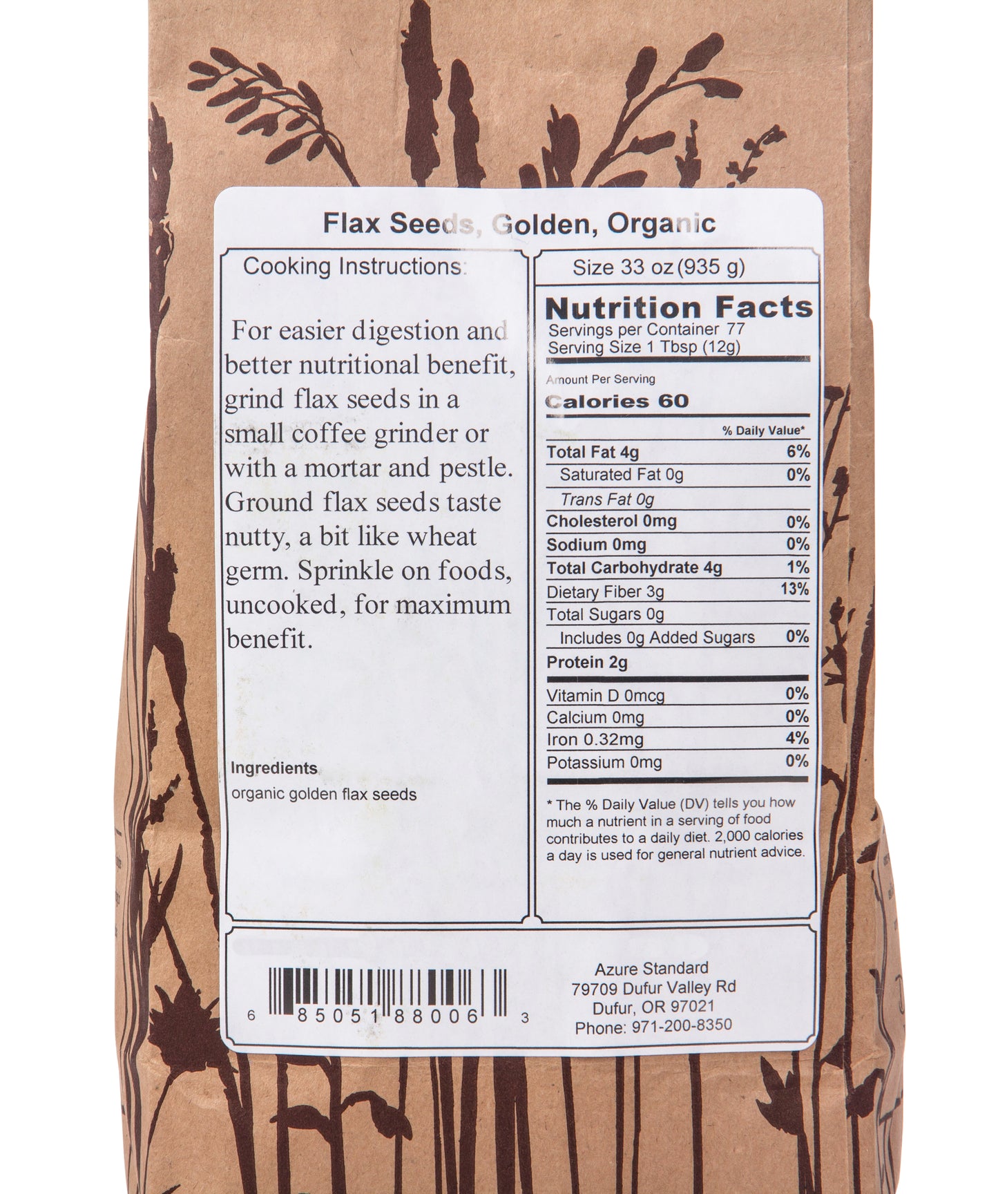 Flax Seeds, Golden, Organic