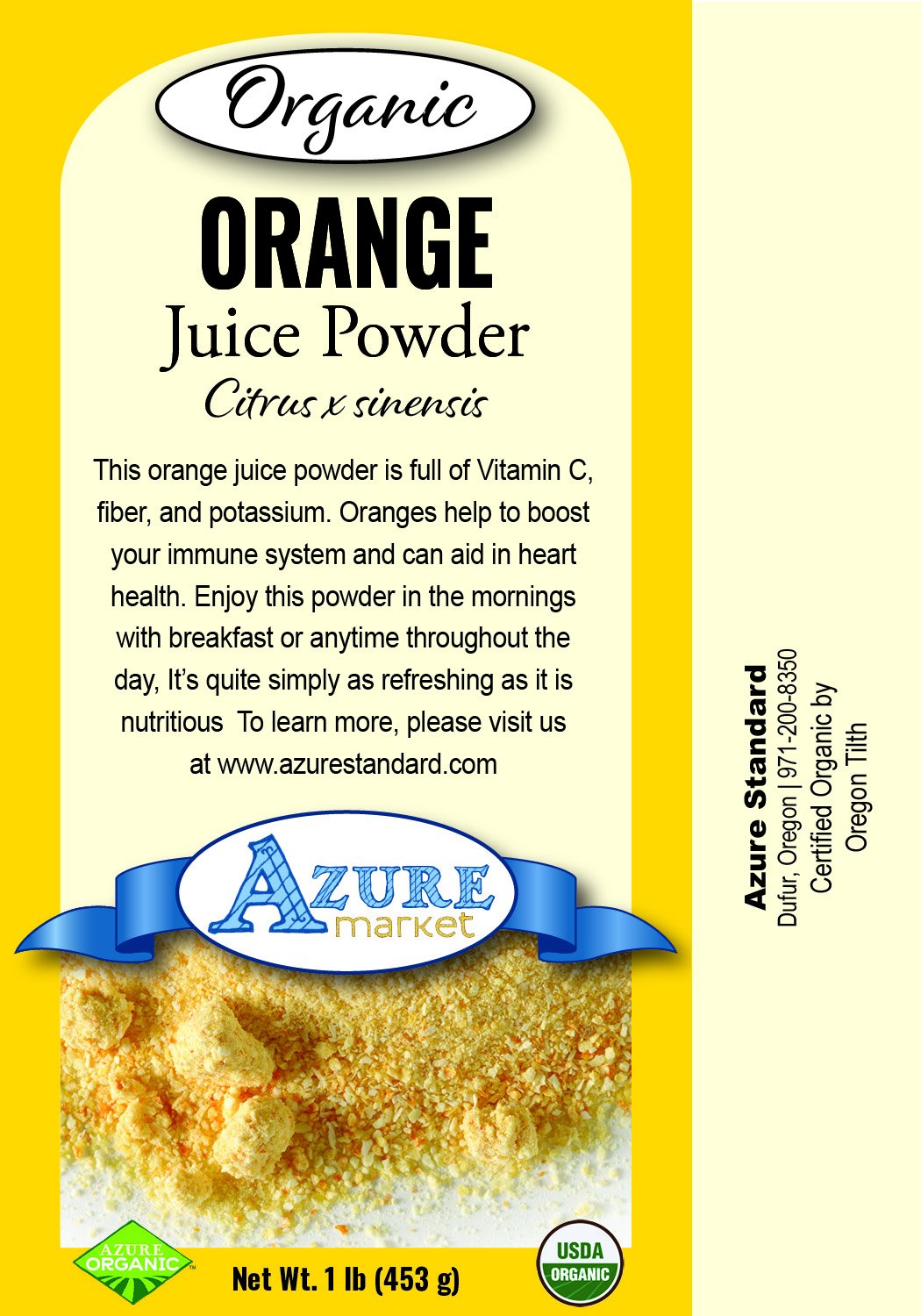 Orange Juice Powder, Organic