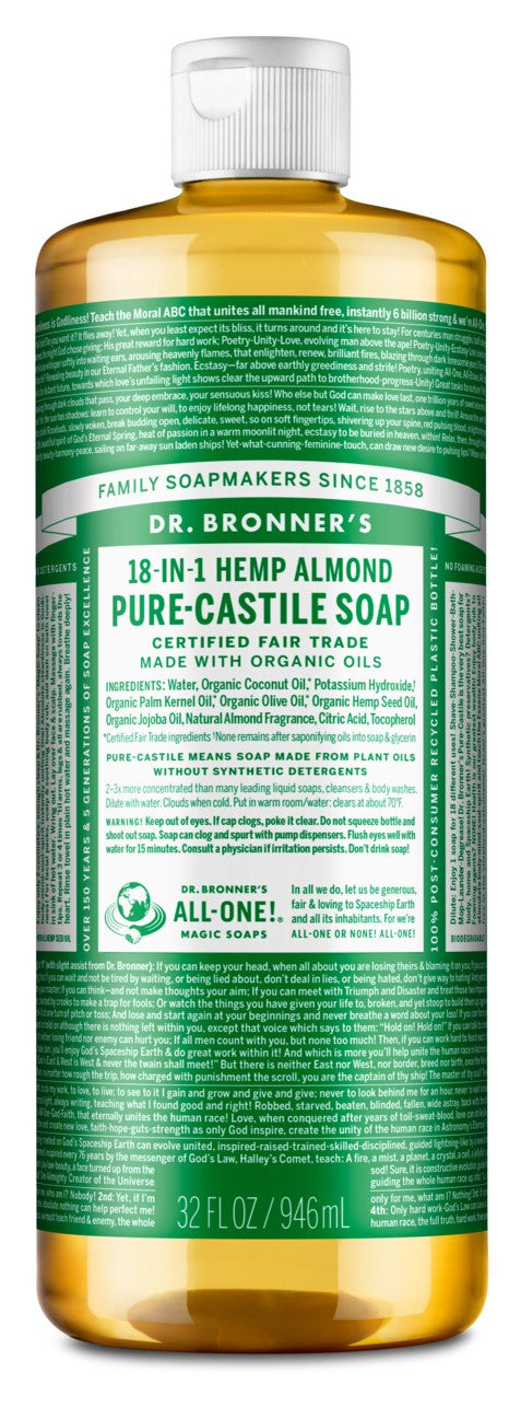 Hemp Almond Pure Castile Soap, Organic