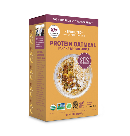Instant Protein Oatmeal, Sprouted Banana Brown Sugar, Organic