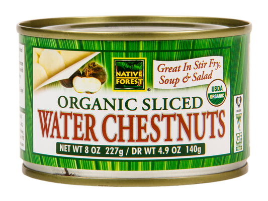 Water Chestnuts, Sliced, Organic