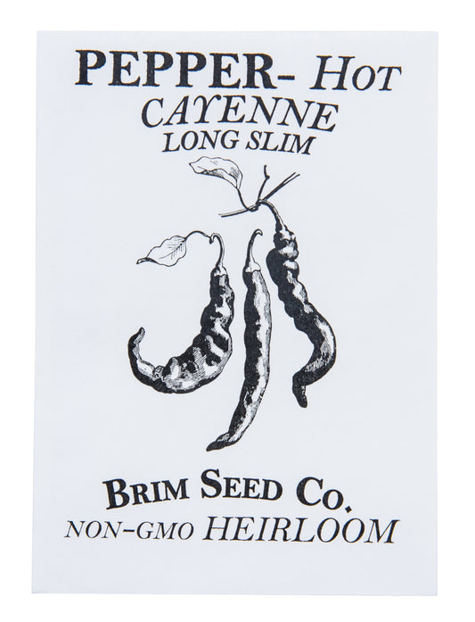 Pepper, Hot Cayenne Long Slim Heirloom Seed