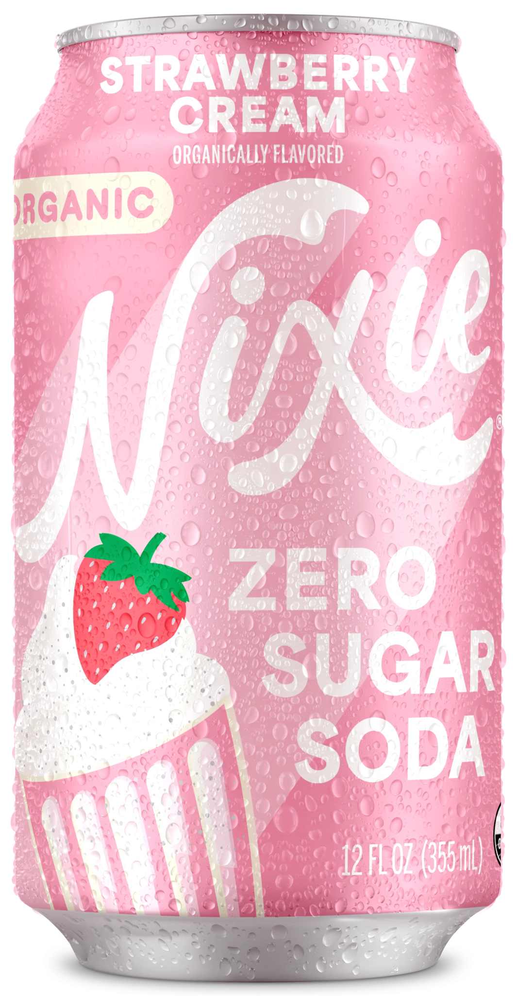 Zero Sugar Soda, Strawberry Cream, Organic