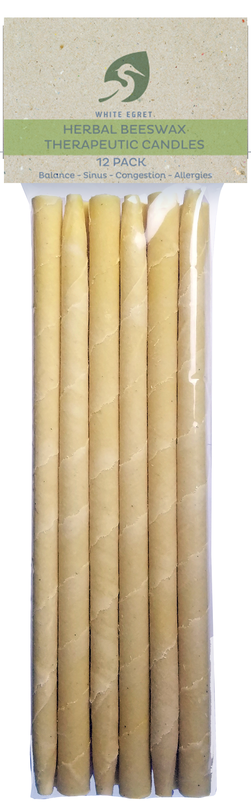Therapeutic Candles, Herbal Beeswax, 1/2"